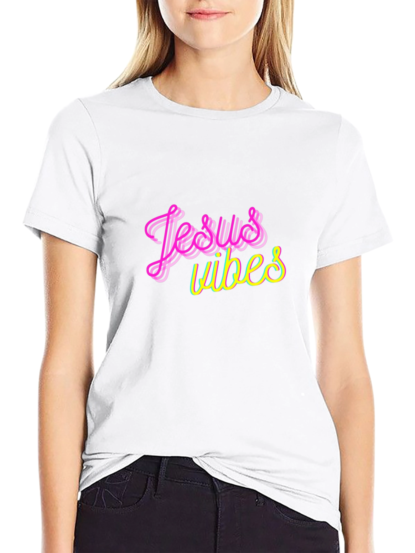 Jesus Vibes T-Shirt - Neon Style