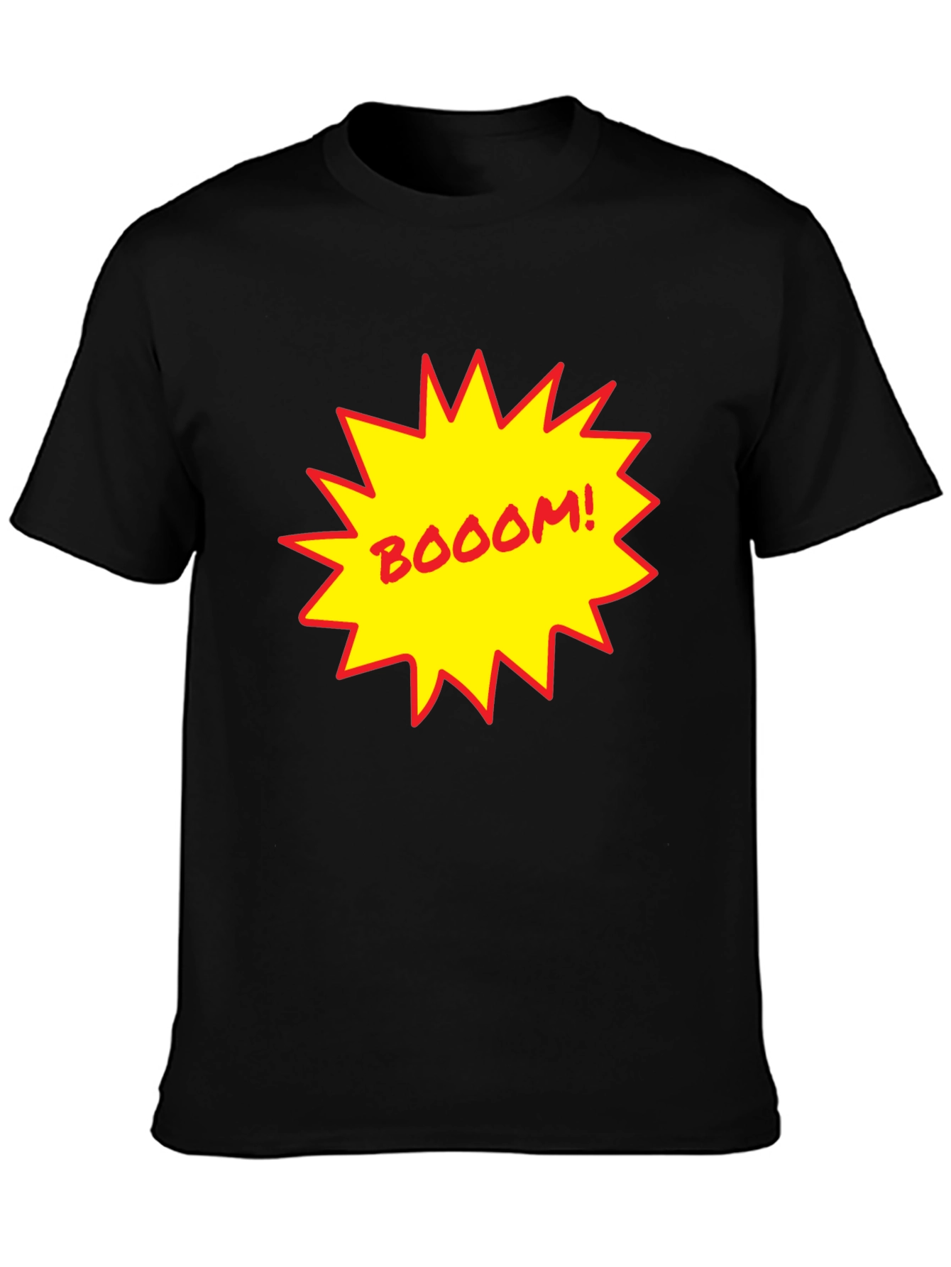 BOOOM! Graphic Print Black T-Shirt