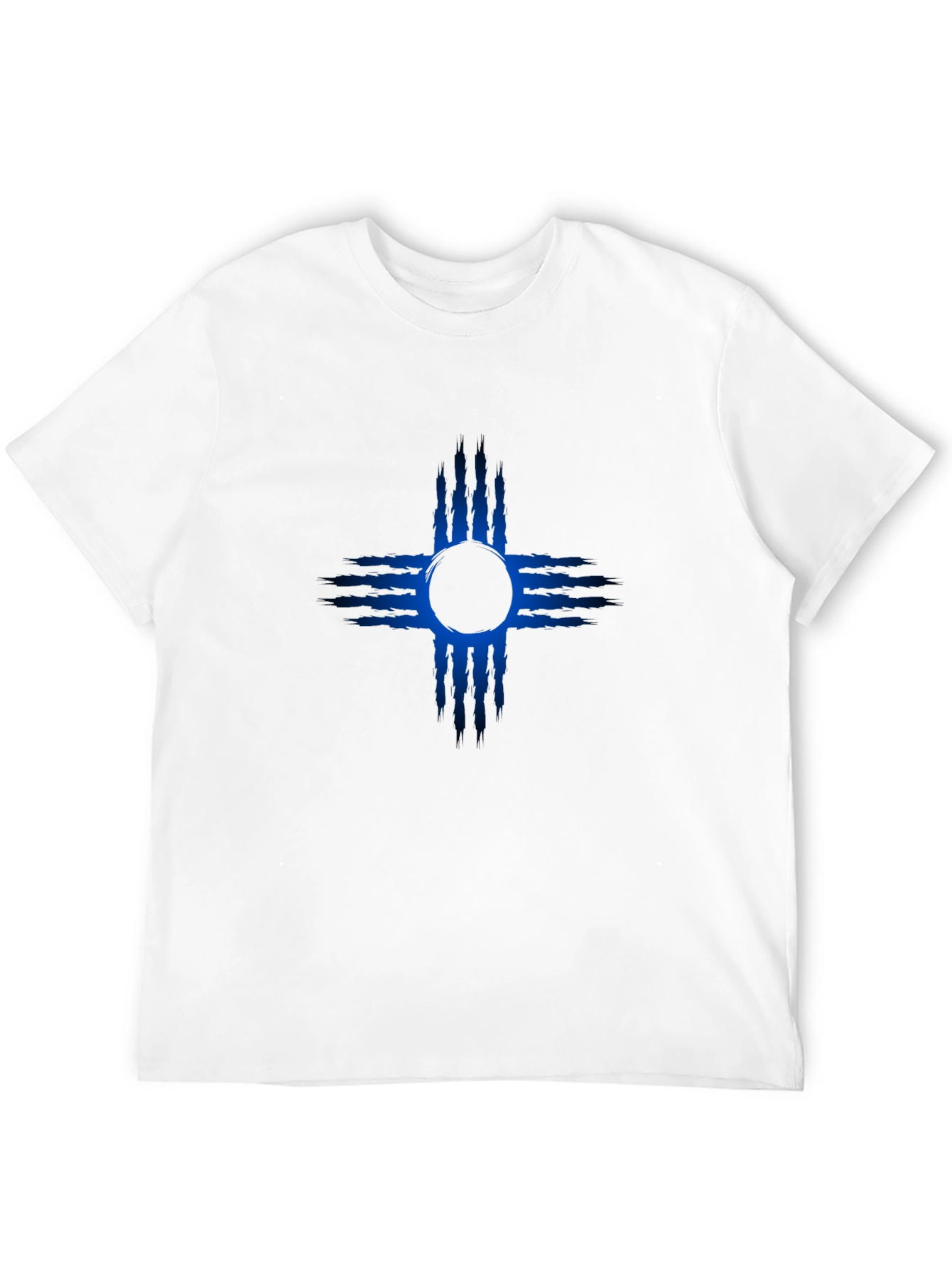 New Mexico Zia Symbol T-Shirt - Mens Black Tee