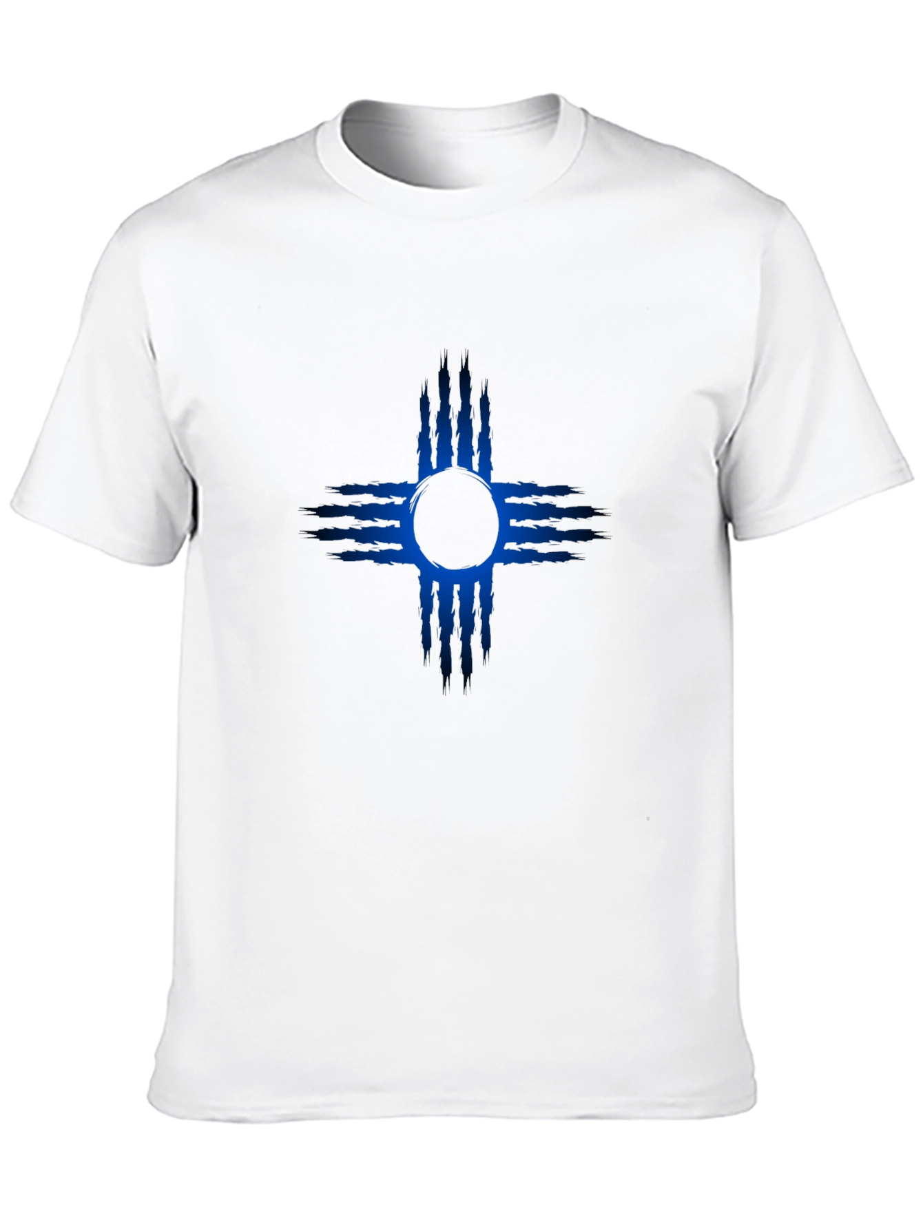 New Mexico Zia Symbol T-Shirt - Mens Black Tee