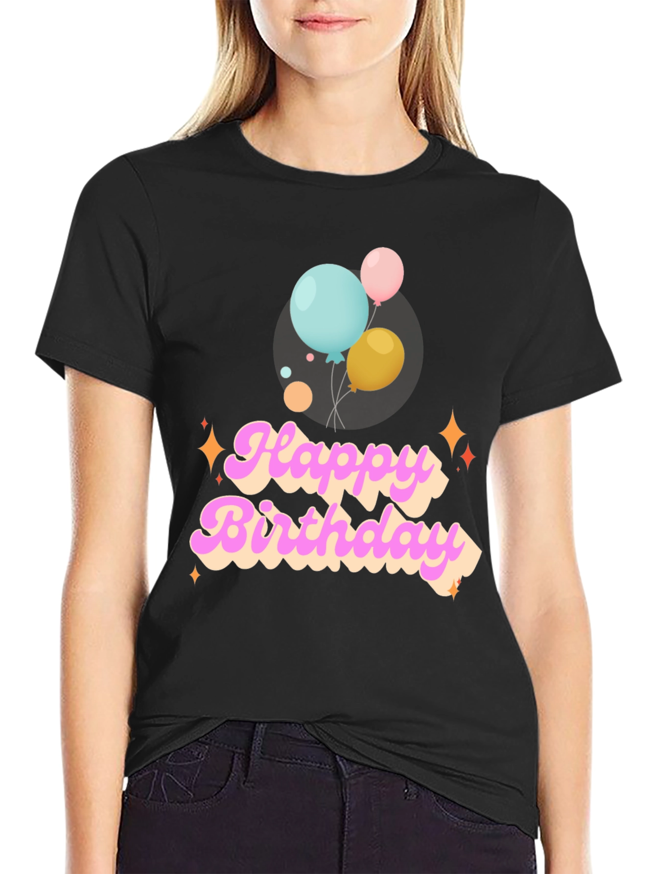 Happy Birthday Graphic Tee - Balloons
