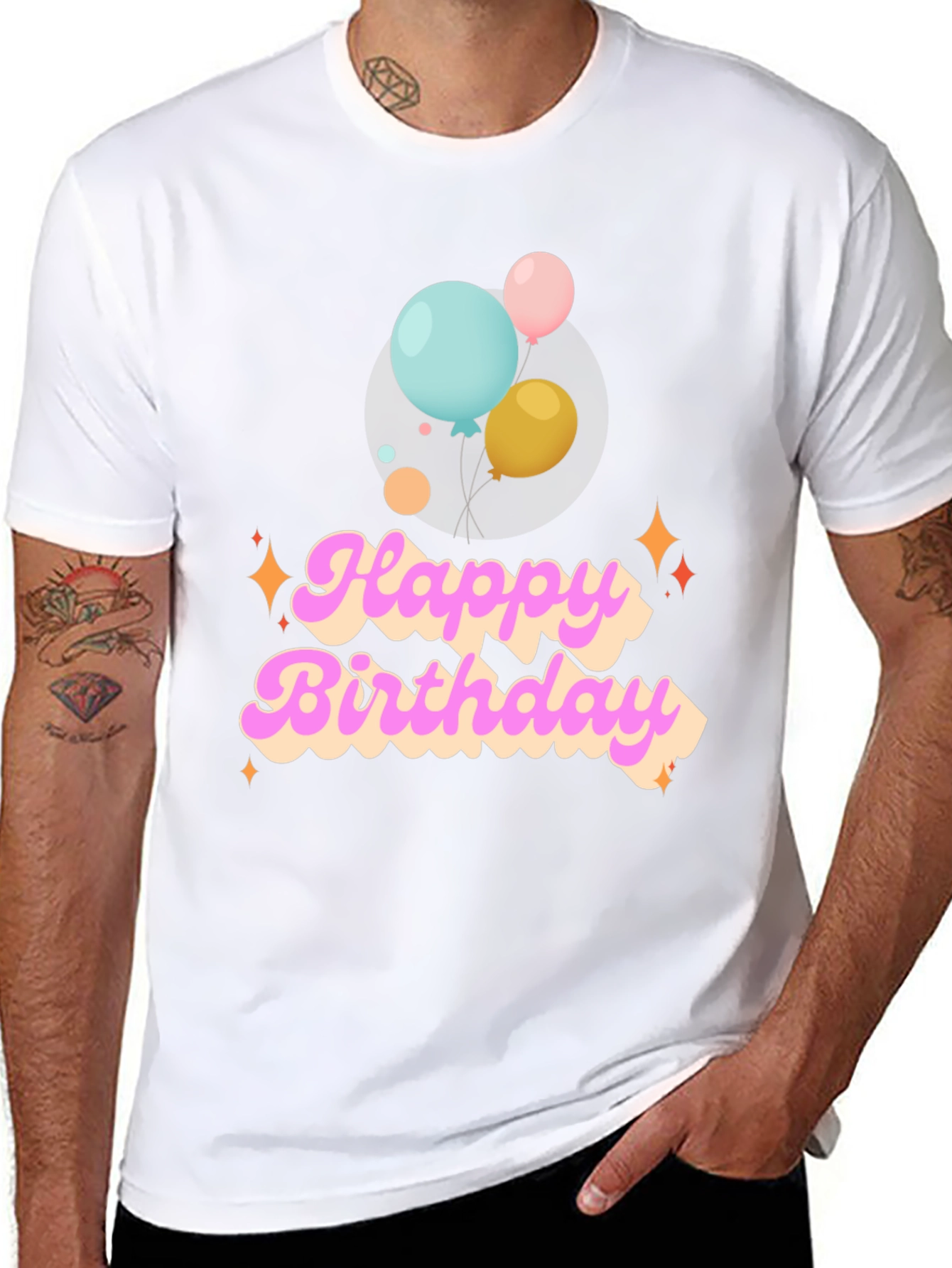 Happy Birthday Graphic Tee - Balloons