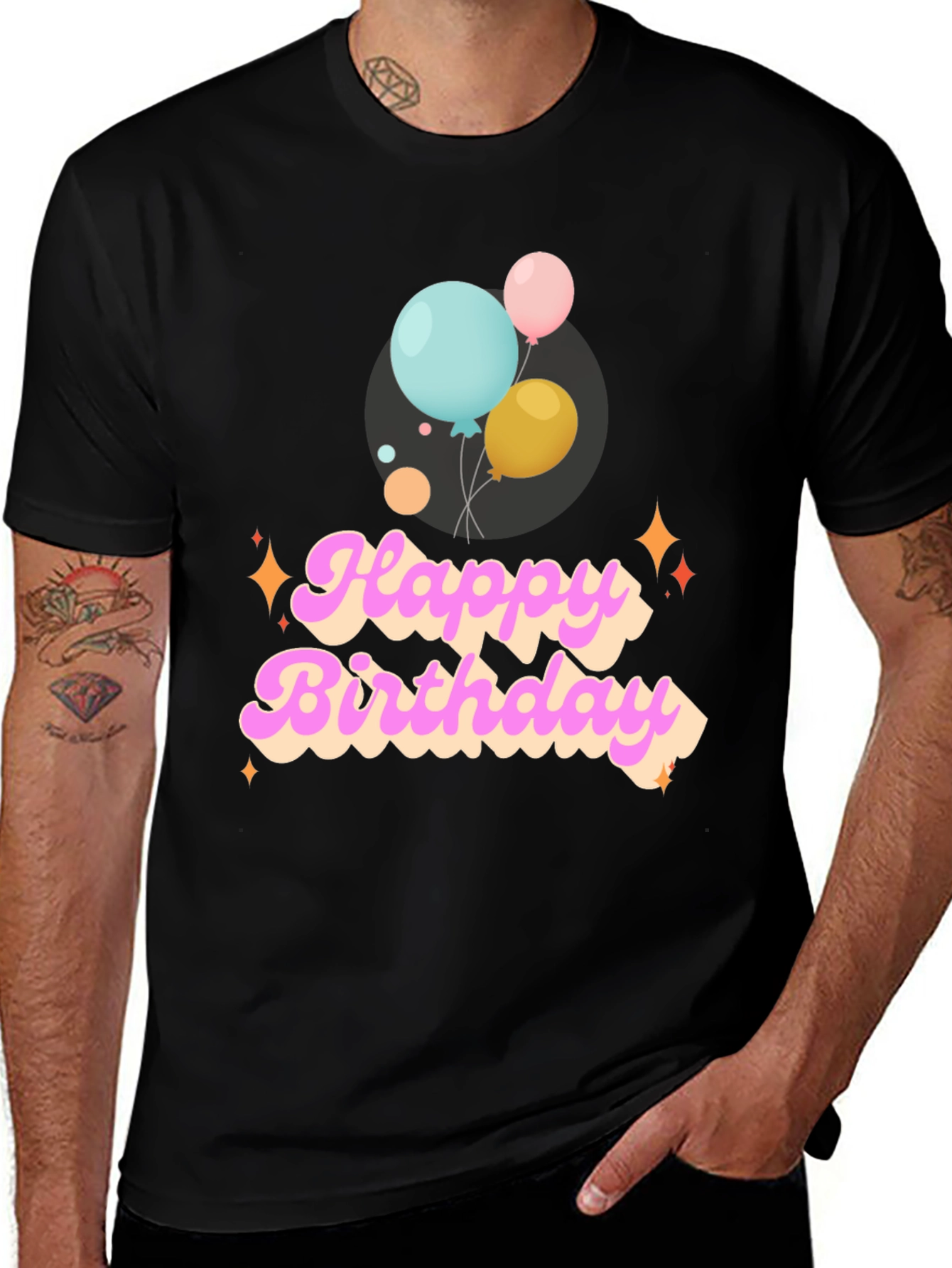 Happy Birthday Graphic Tee - Balloons