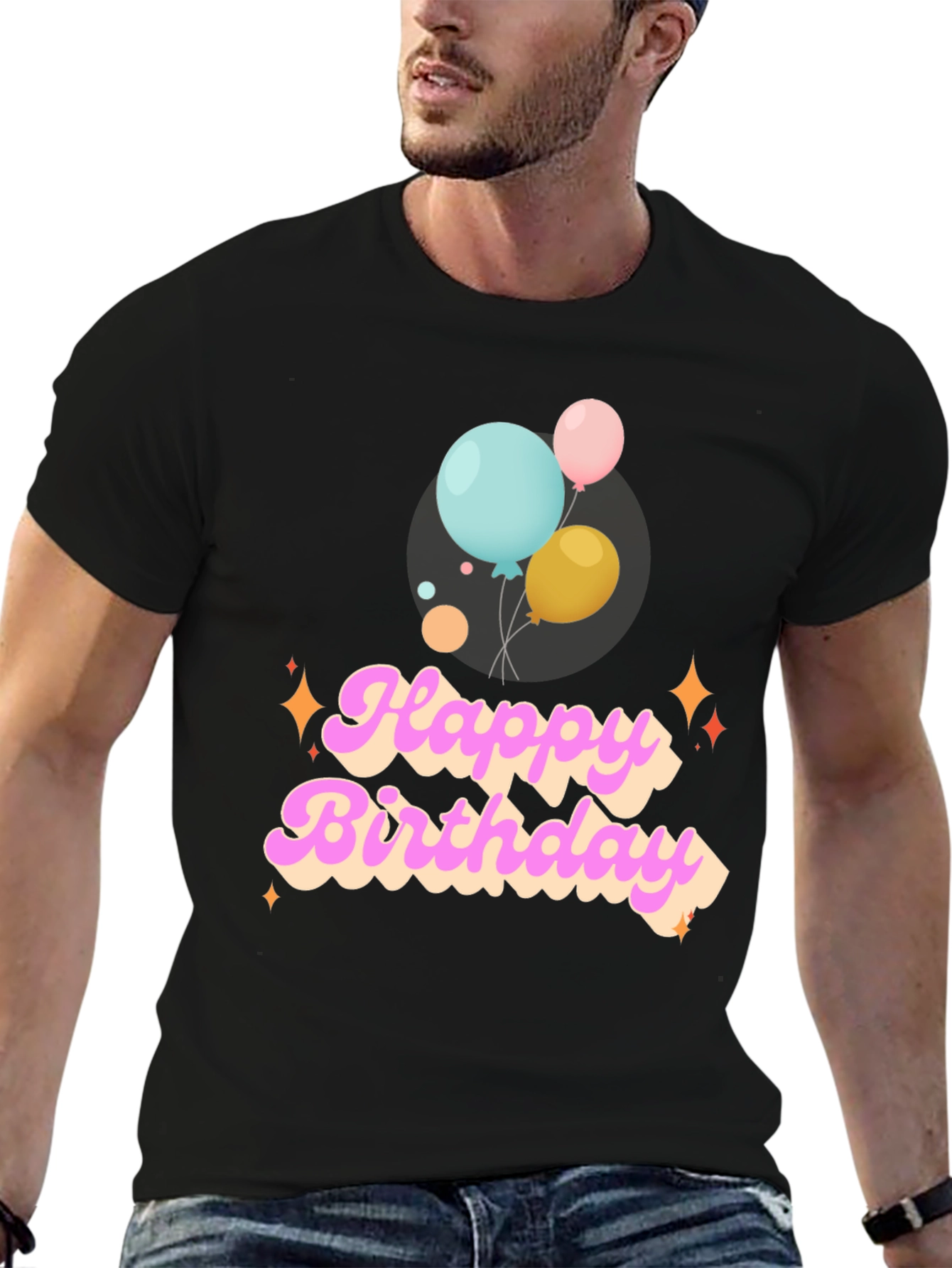 Happy Birthday Graphic Tee - Balloons