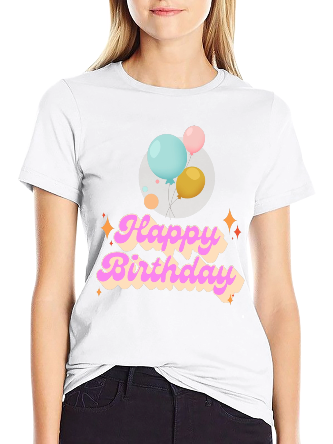 Happy Birthday Graphic Tee - Balloons