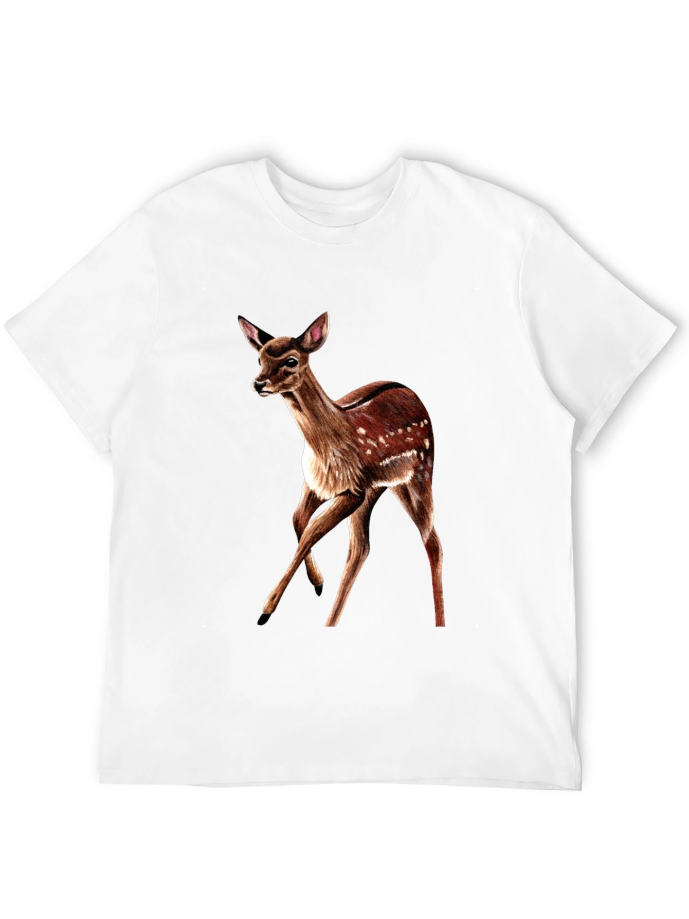 Deer Graphic T-Shirt - Classic Fit Animal Lover