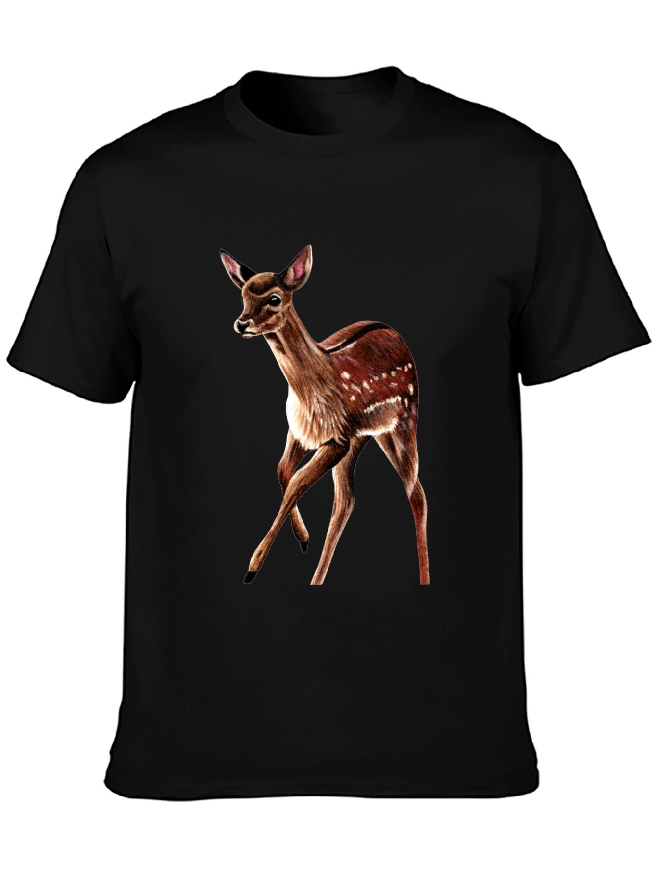 Deer Graphic T-Shirt - Classic Fit Animal Lover