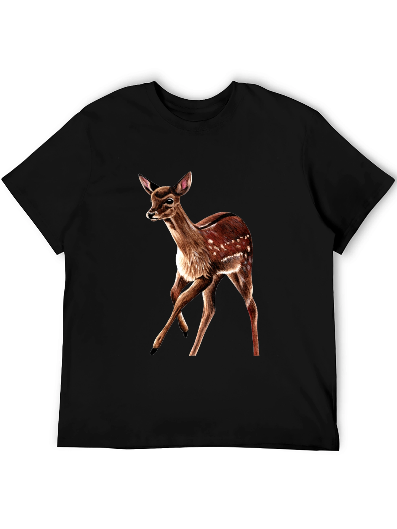 Deer Graphic T-Shirt - Classic Fit Animal Lover