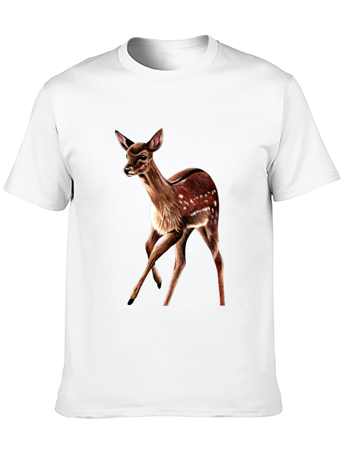 Deer Graphic T-Shirt - Classic Fit Animal Lover
