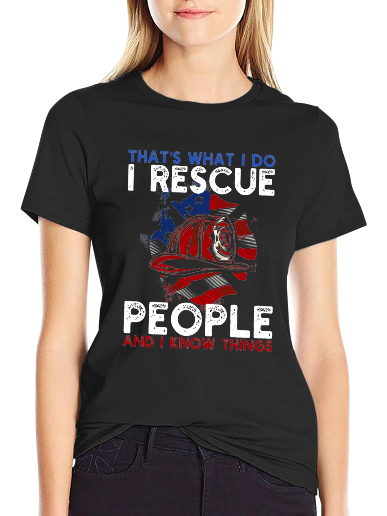 Firefighter Rescue T-Shirt - I Rescue People