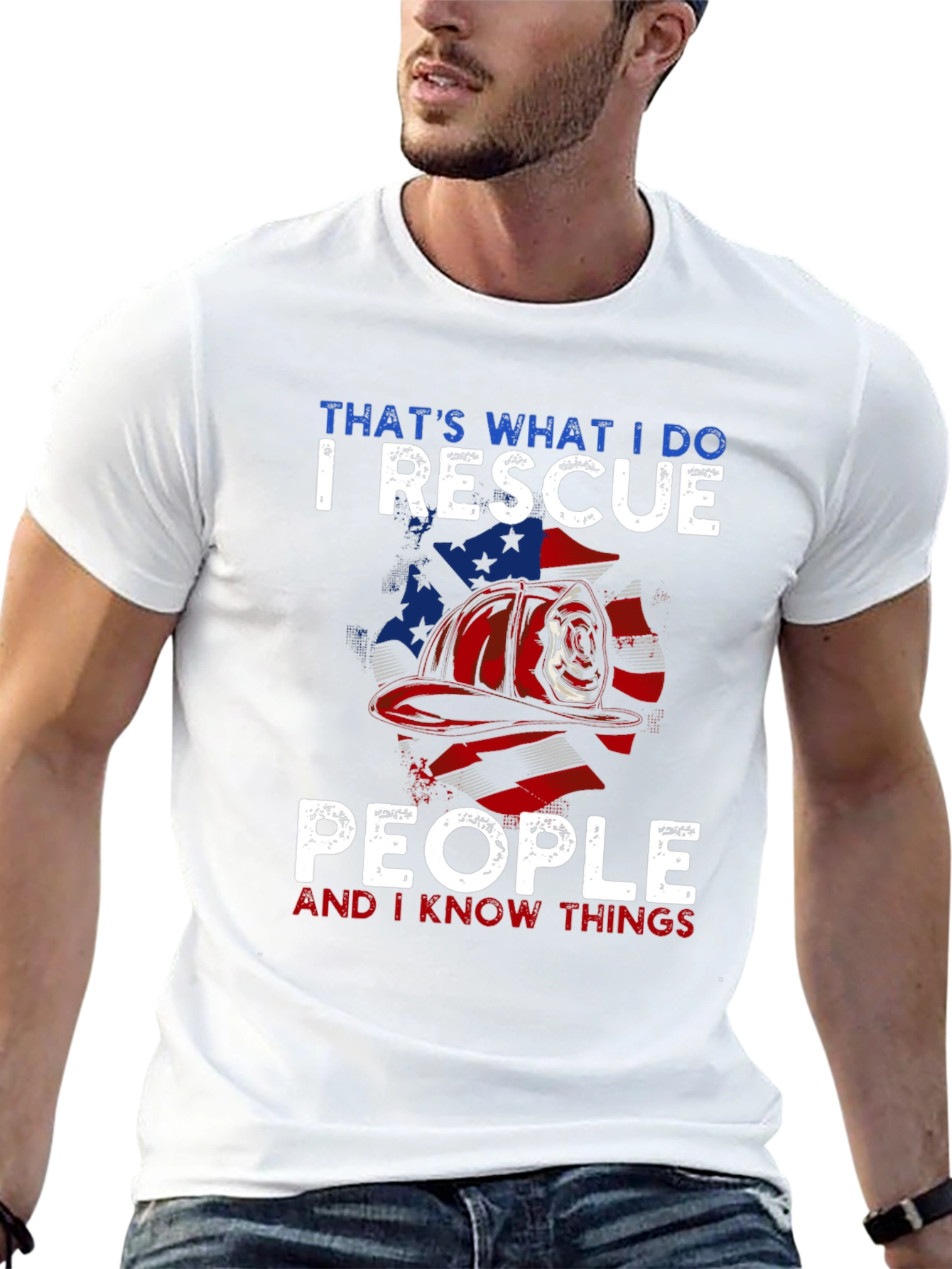 Firefighter Rescue T-Shirt - I Rescue People