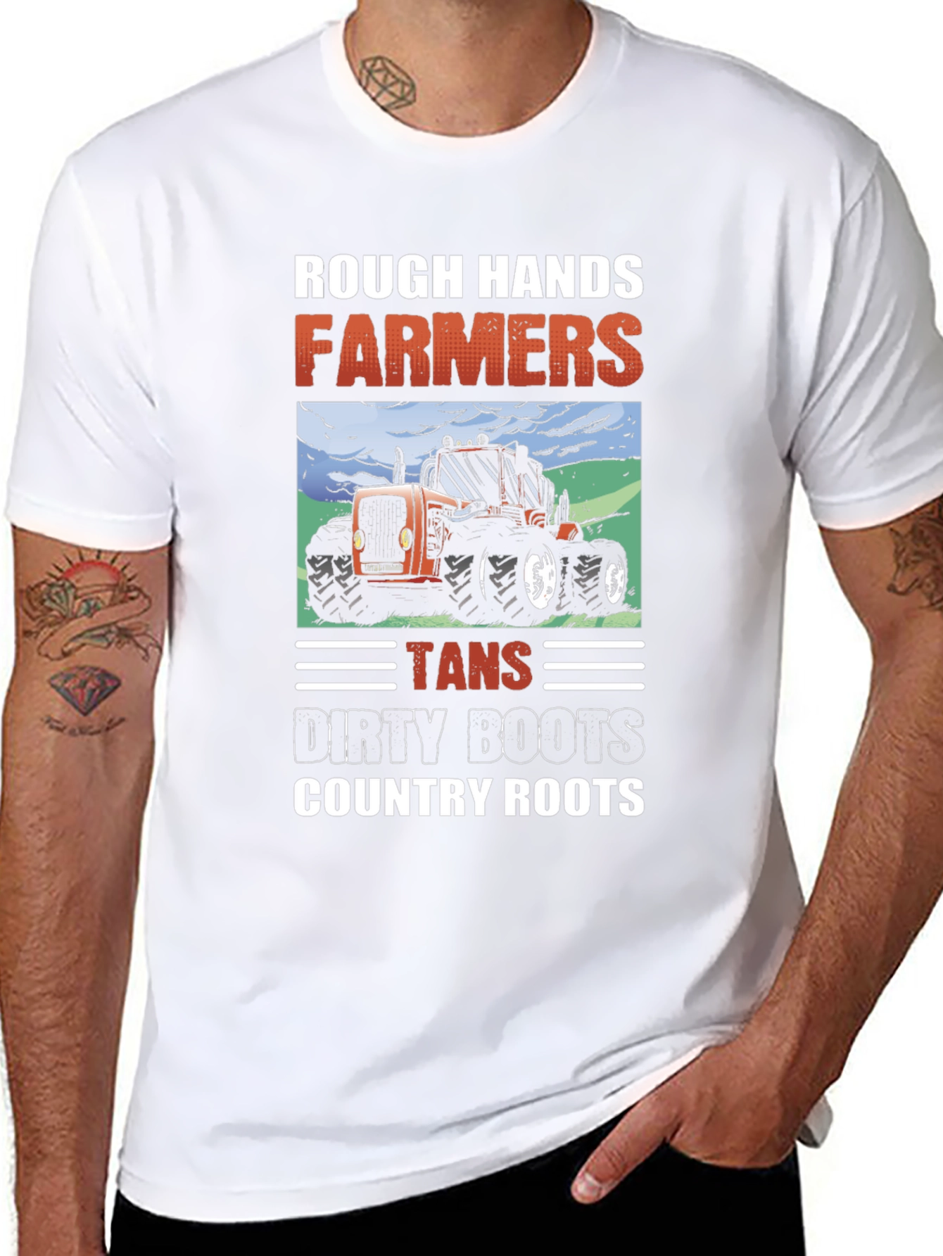 Rough Hands Farmers Graphic T-Shirt