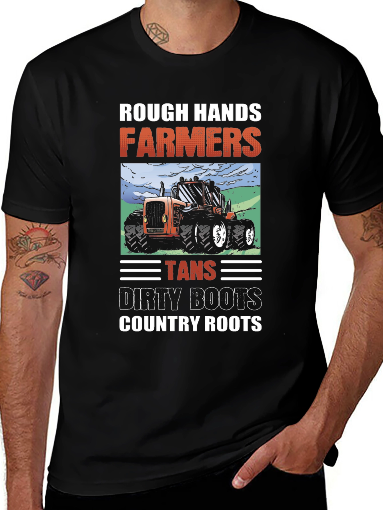 Rough Hands Farmers Graphic T-Shirt
