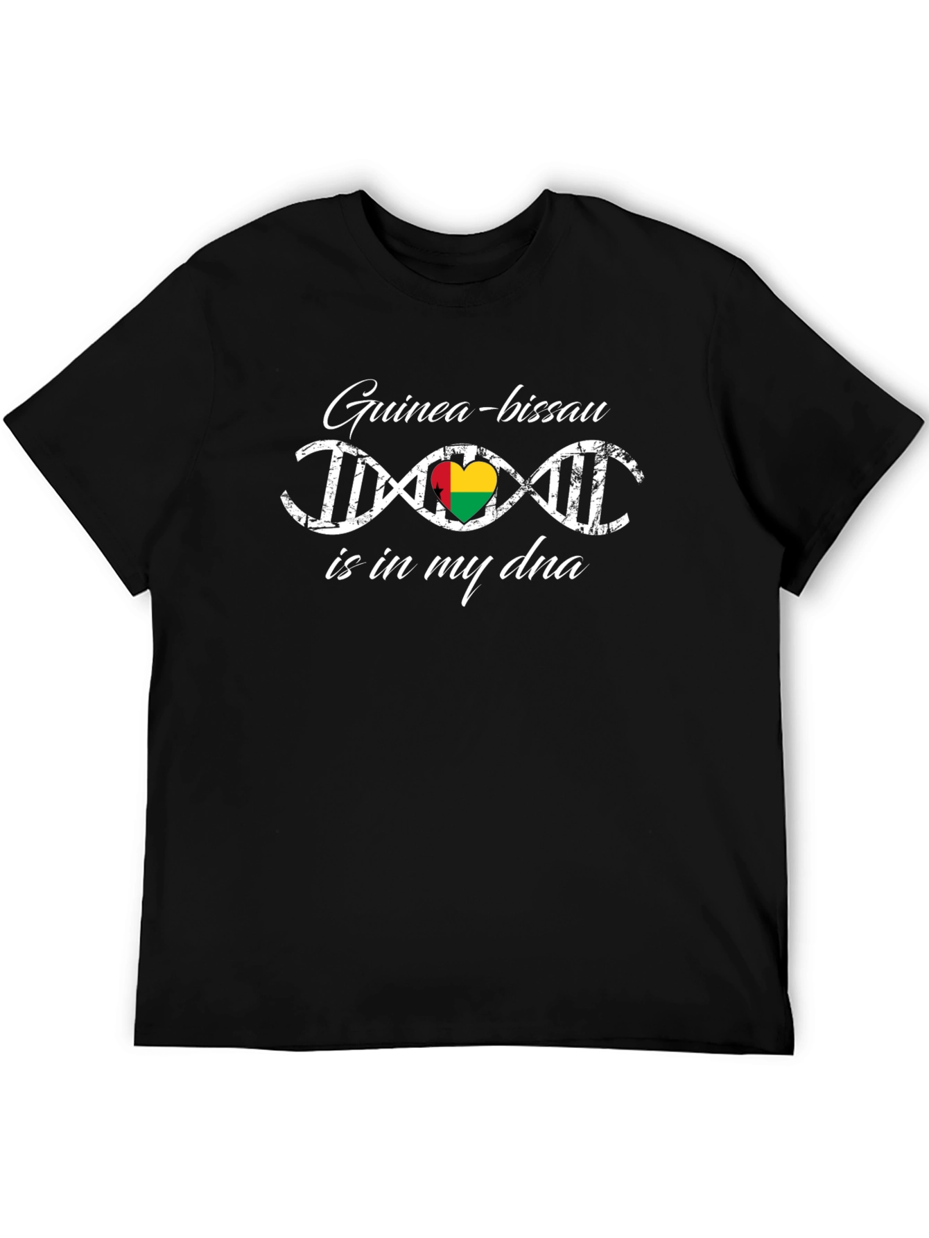 Guinea-Bissau DNA Heart T-Shirt