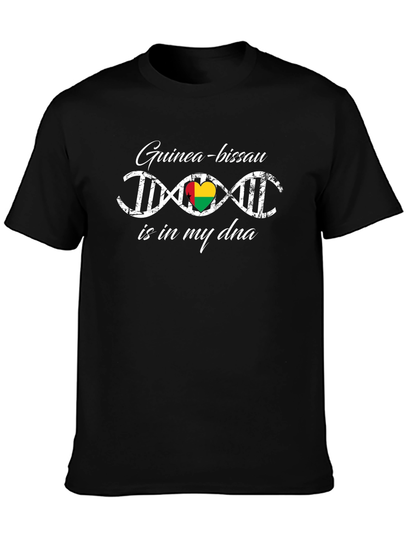 Guinea-Bissau DNA Heart T-Shirt