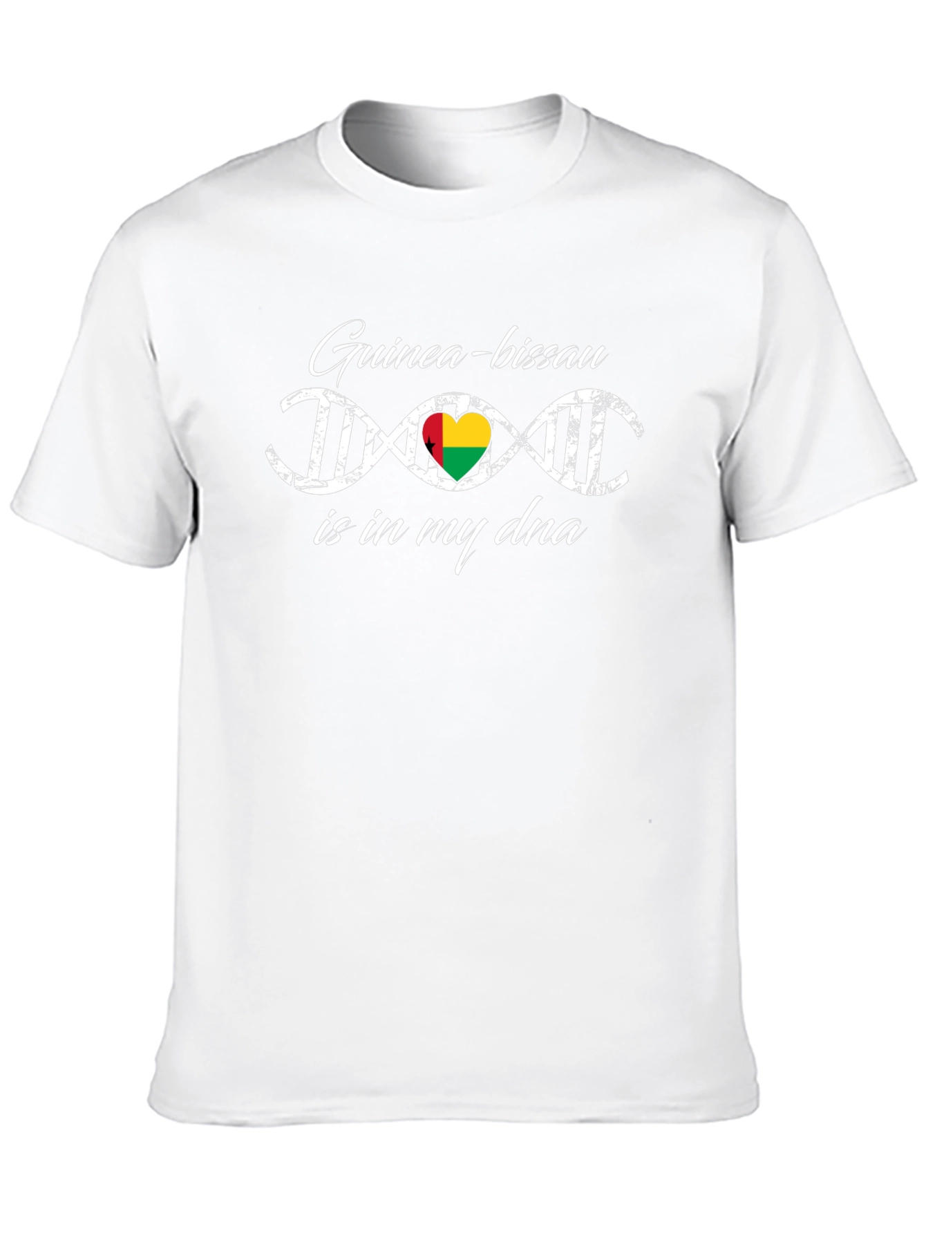 Guinea-Bissau DNA Heart T-Shirt