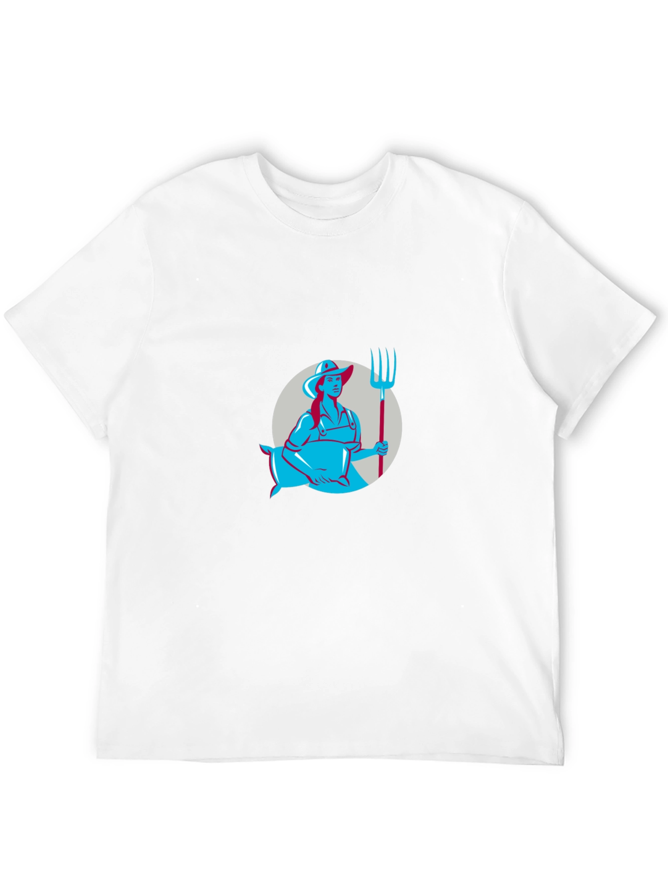 Farmer Graphic Tee - Black Cotton T-Shirt