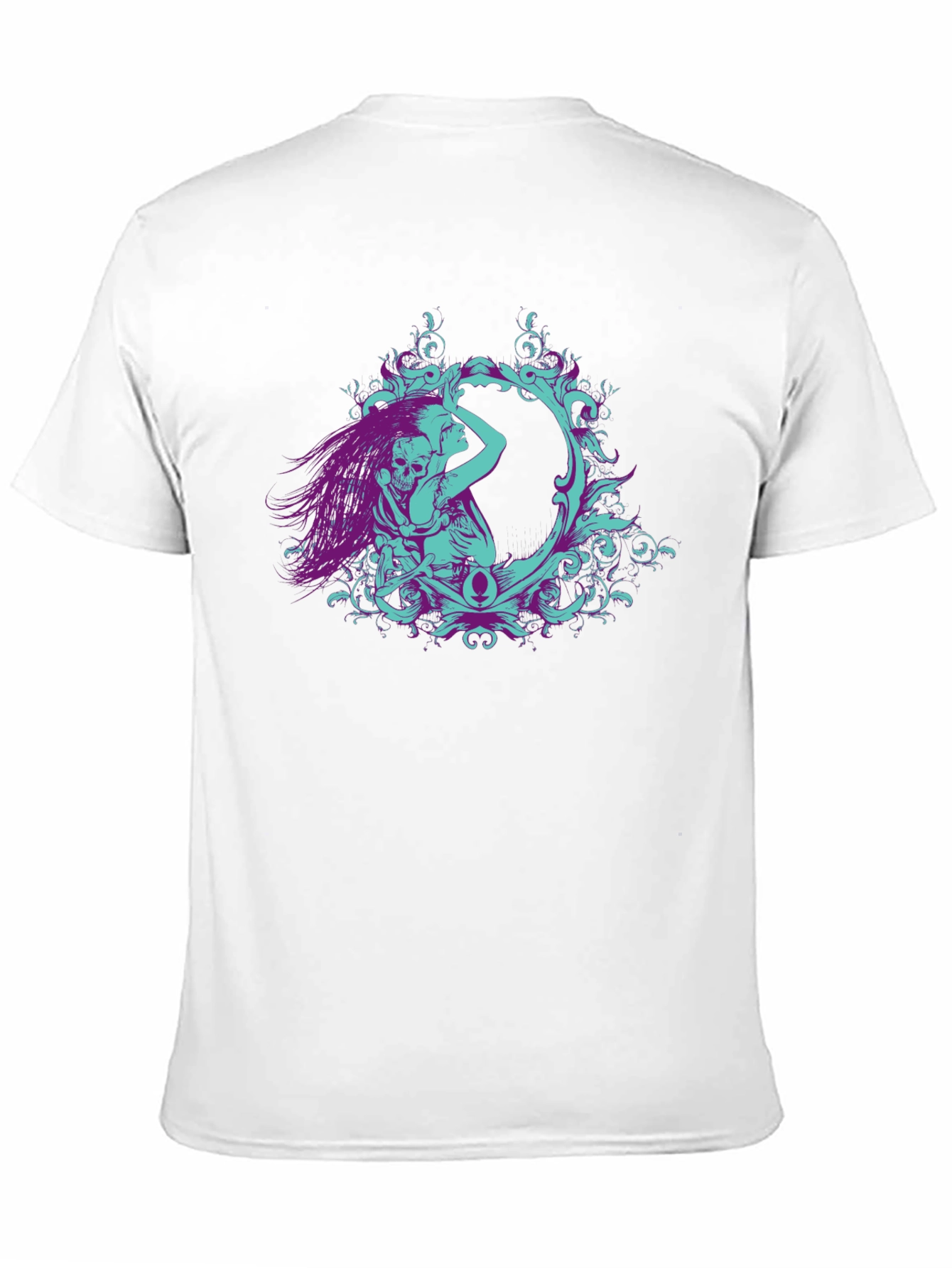 Gothic Embrace Graphic Tee - Black