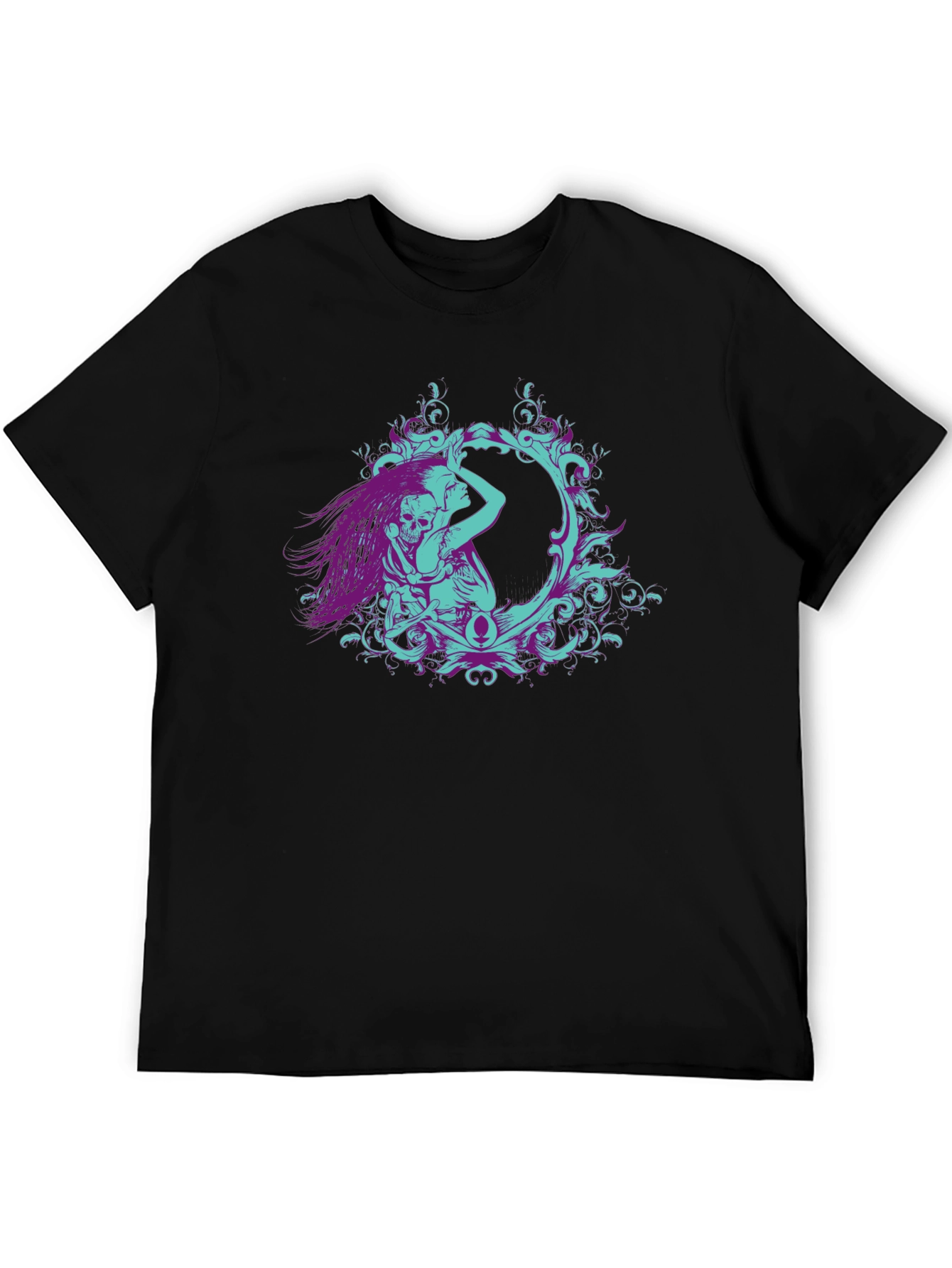 Gothic Embrace Graphic Tee - Black