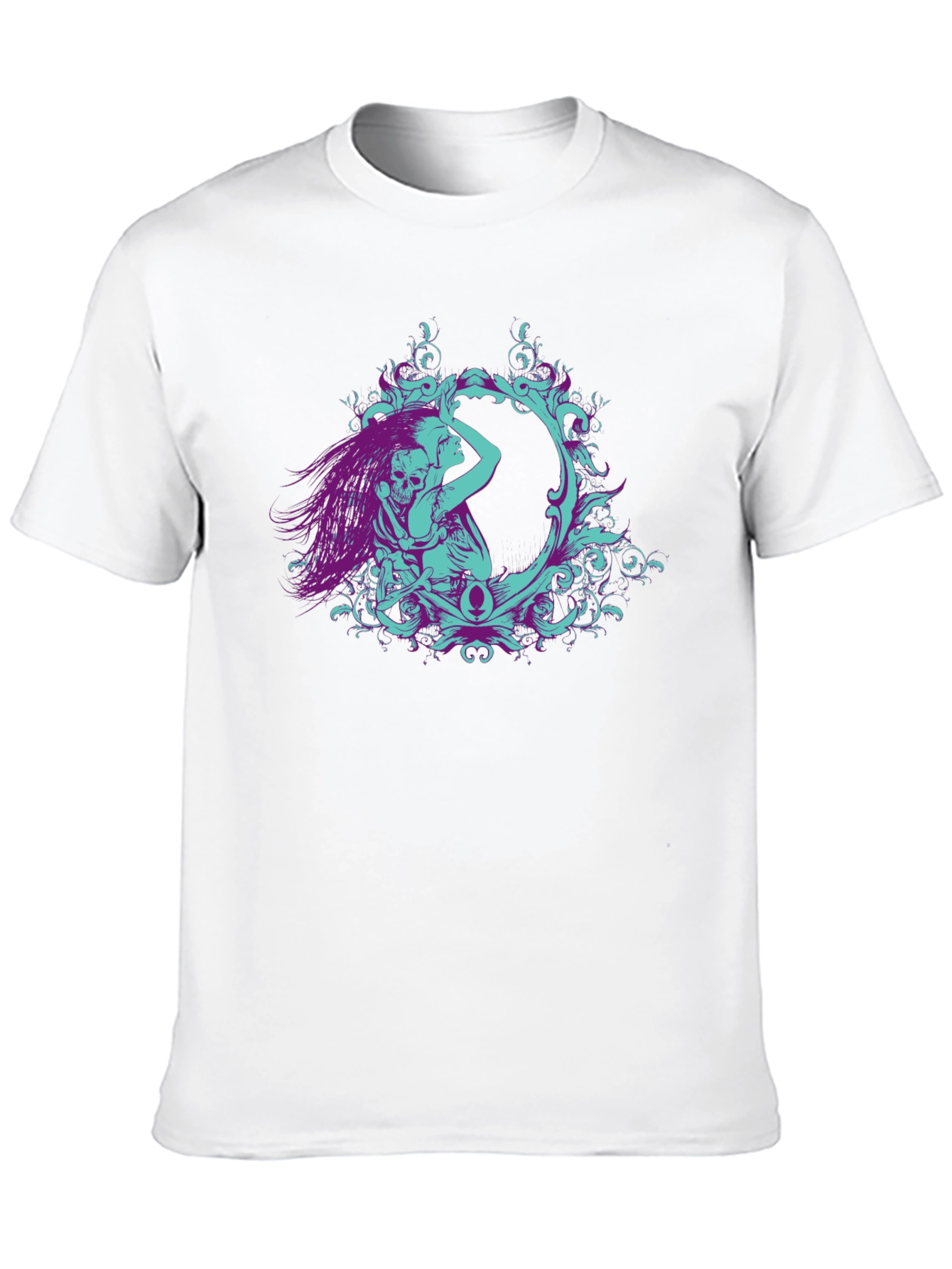 Gothic Embrace Graphic Tee - Black