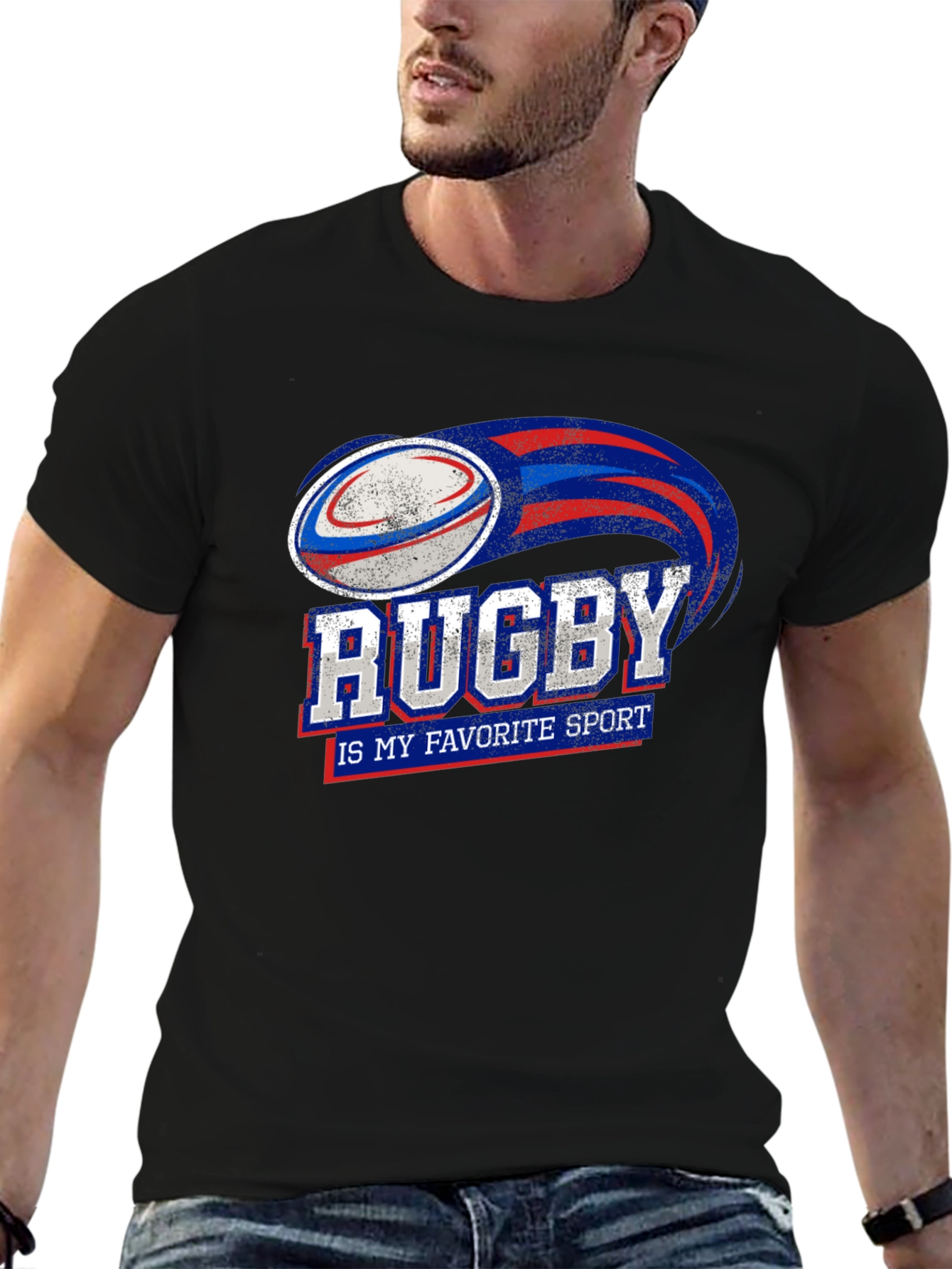 Rugby My Favorite Sport Graphic T-Shirt