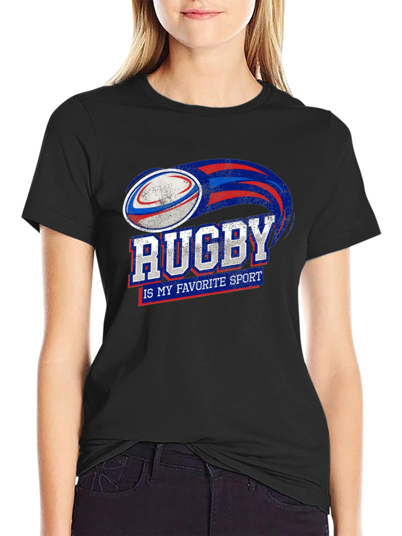 Rugby My Favorite Sport Graphic T-Shirt