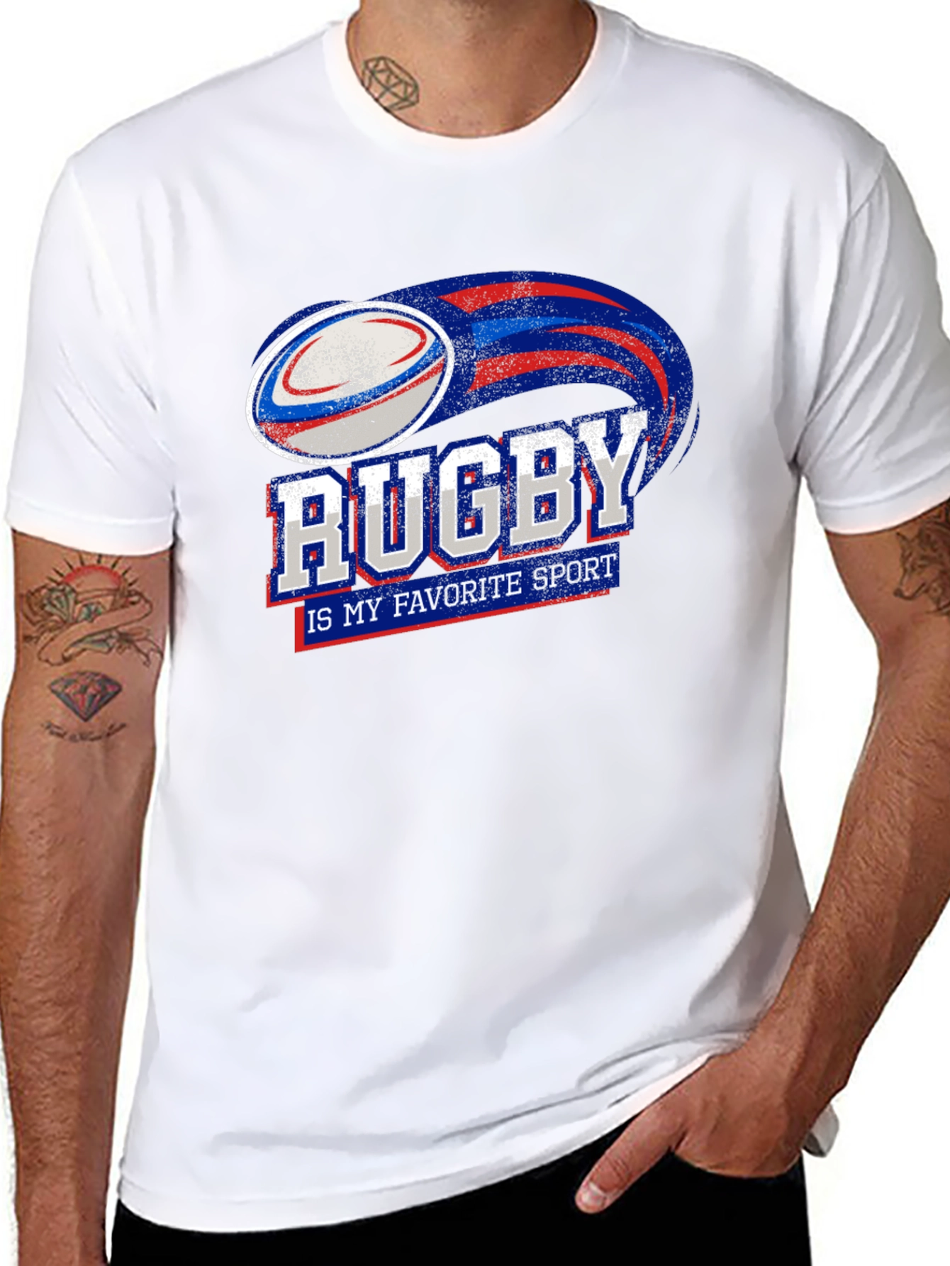 Rugby My Favorite Sport Graphic T-Shirt