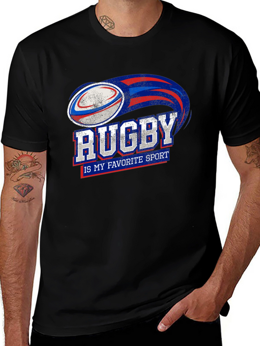 Rugby My Favorite Sport Graphic T-Shirt