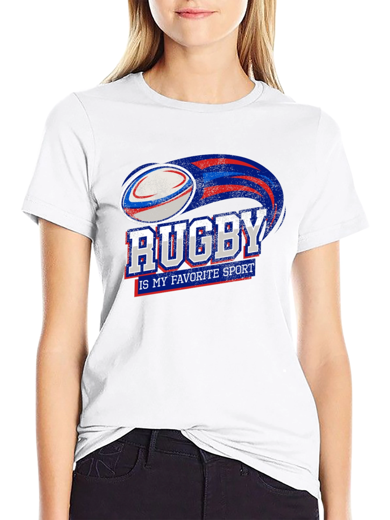 Rugby My Favorite Sport Graphic T-Shirt