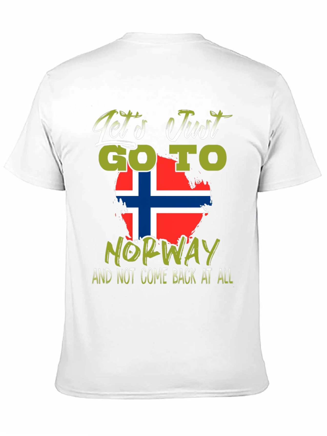 Lets Go To Norway T-Shirt - Black