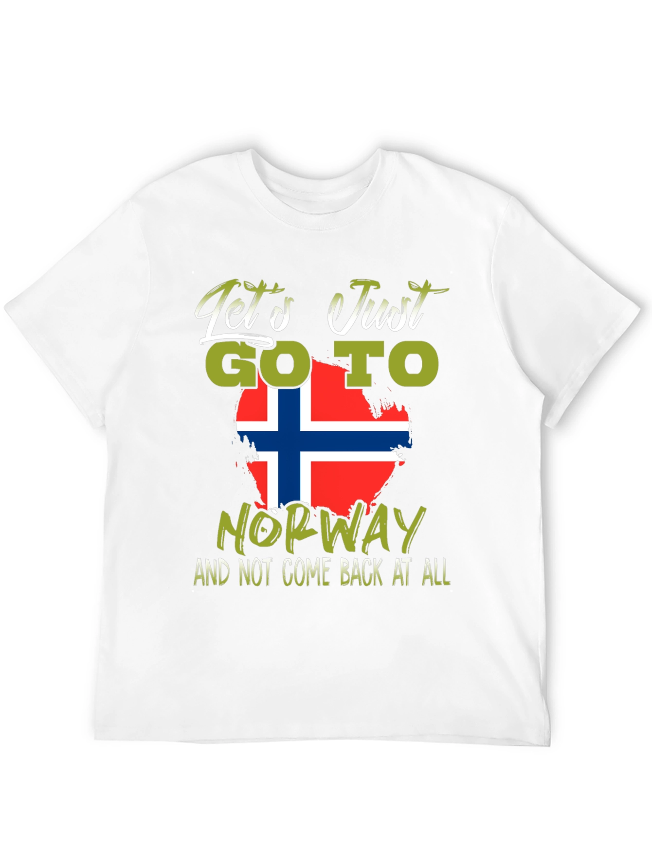 Lets Go To Norway T-Shirt - Black