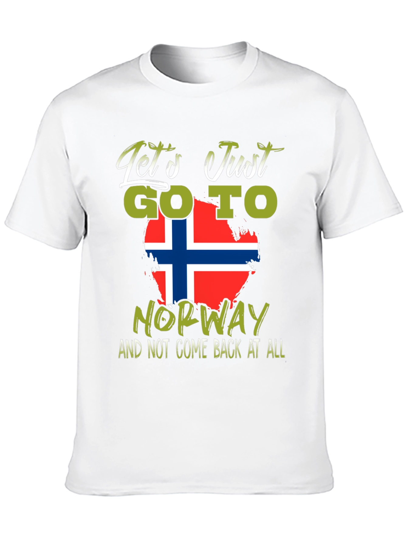 Lets Go To Norway T-Shirt - Black