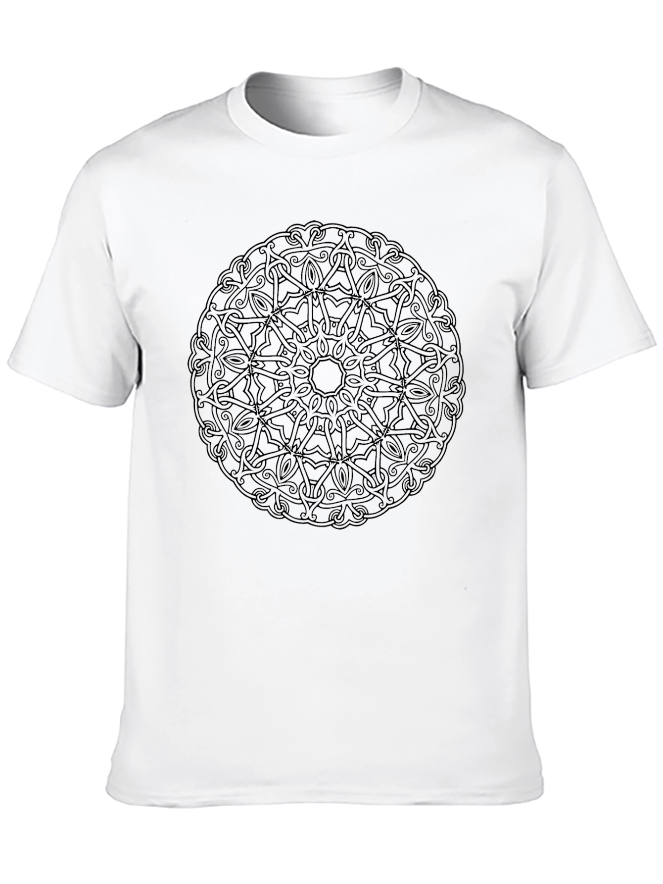 Celtic Knot Mandala T-Shirt - Black Graphic Tee