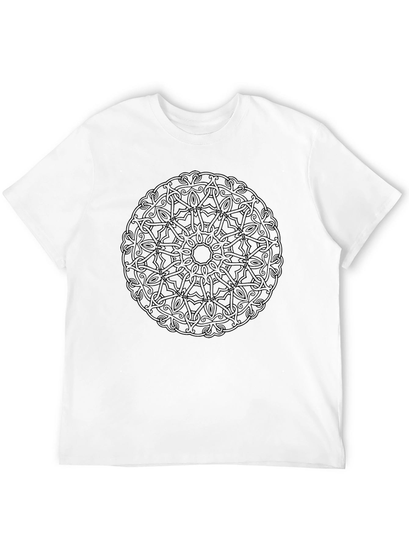 Celtic Knot Mandala T-Shirt - Black Graphic Tee