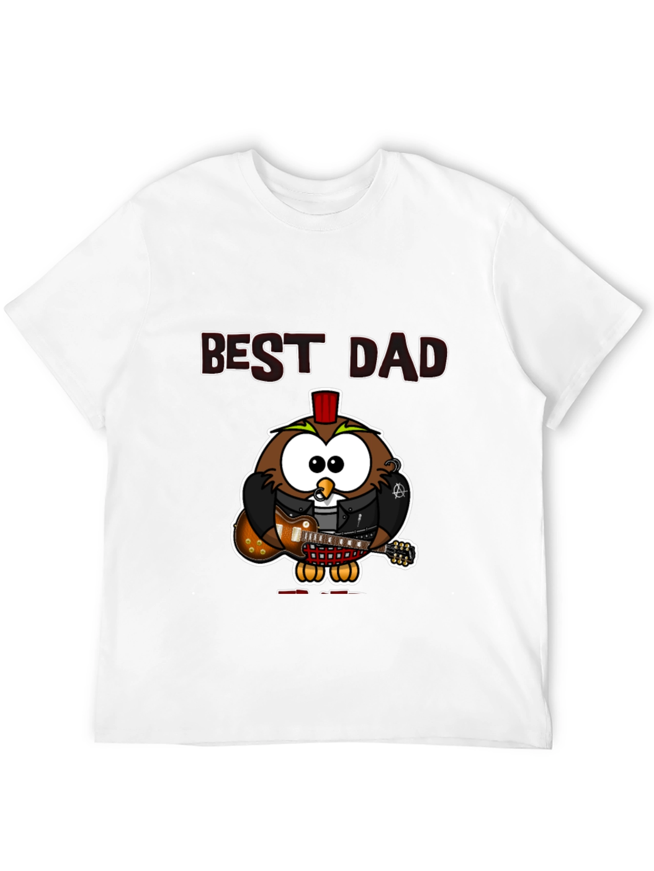 Best Dad Owl Guitar T-Shirt