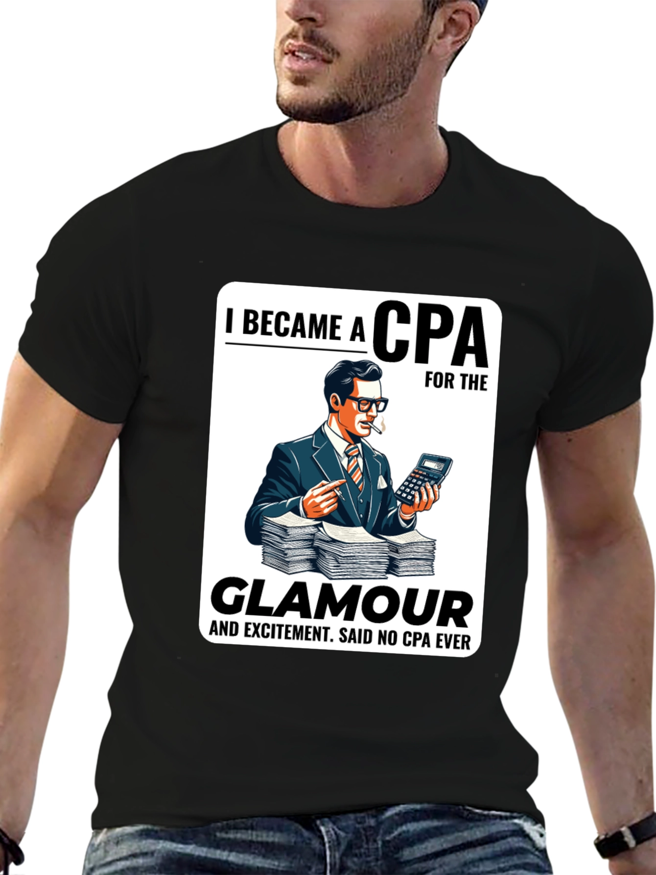 CPA Glamour T-Shirt - Funny Accountant Tee