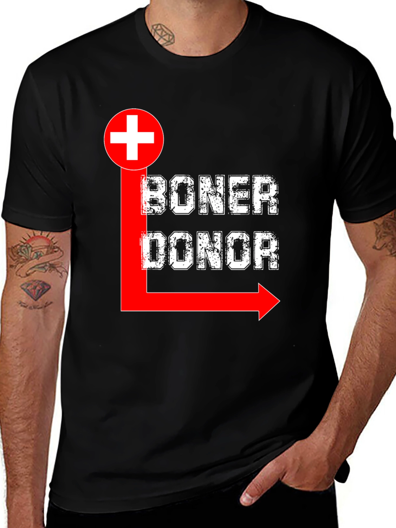 Boner Donor Graphic Tee - Black