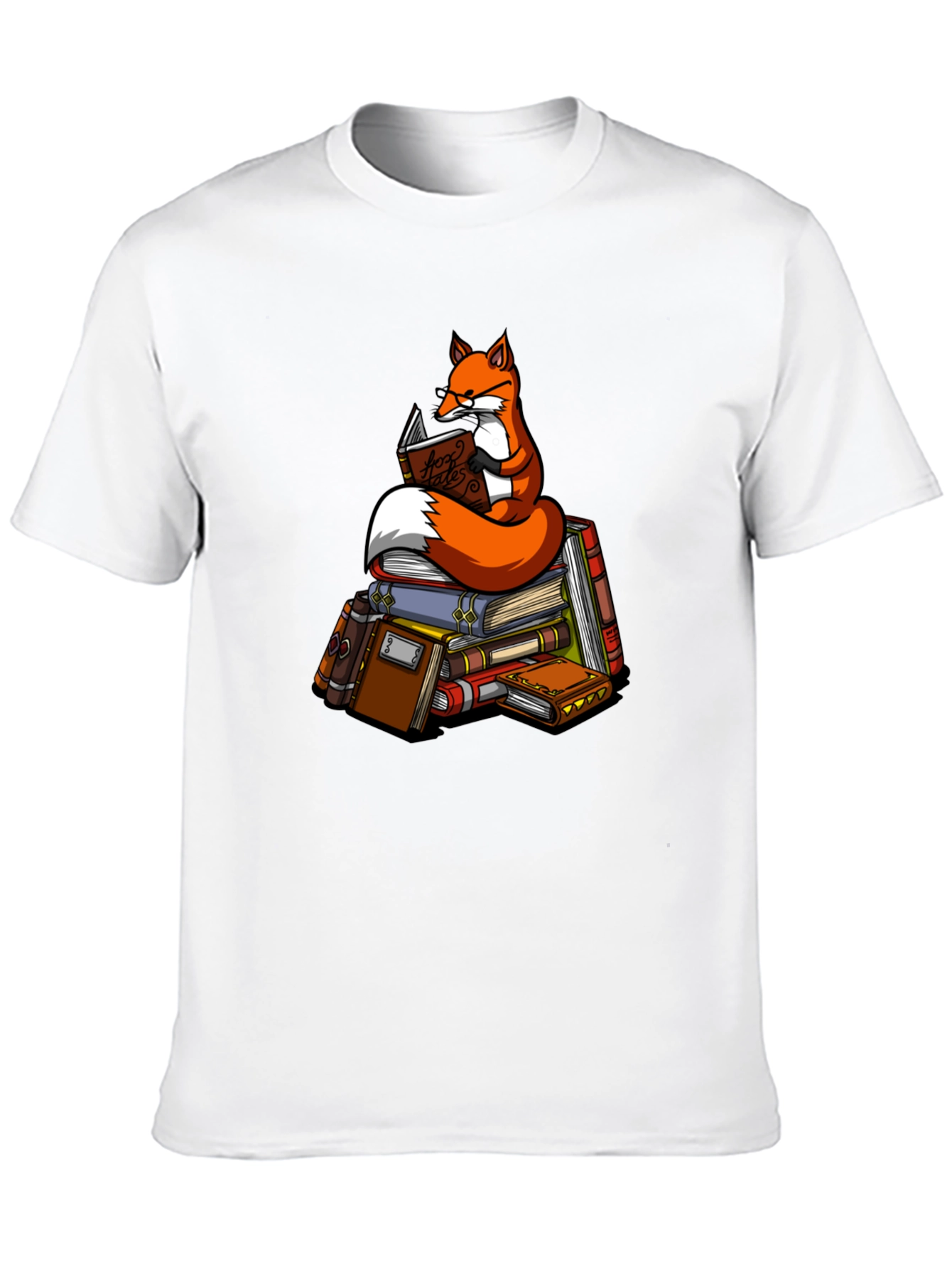 Bookish Fox T-Shirt - Unique Graphic Tee