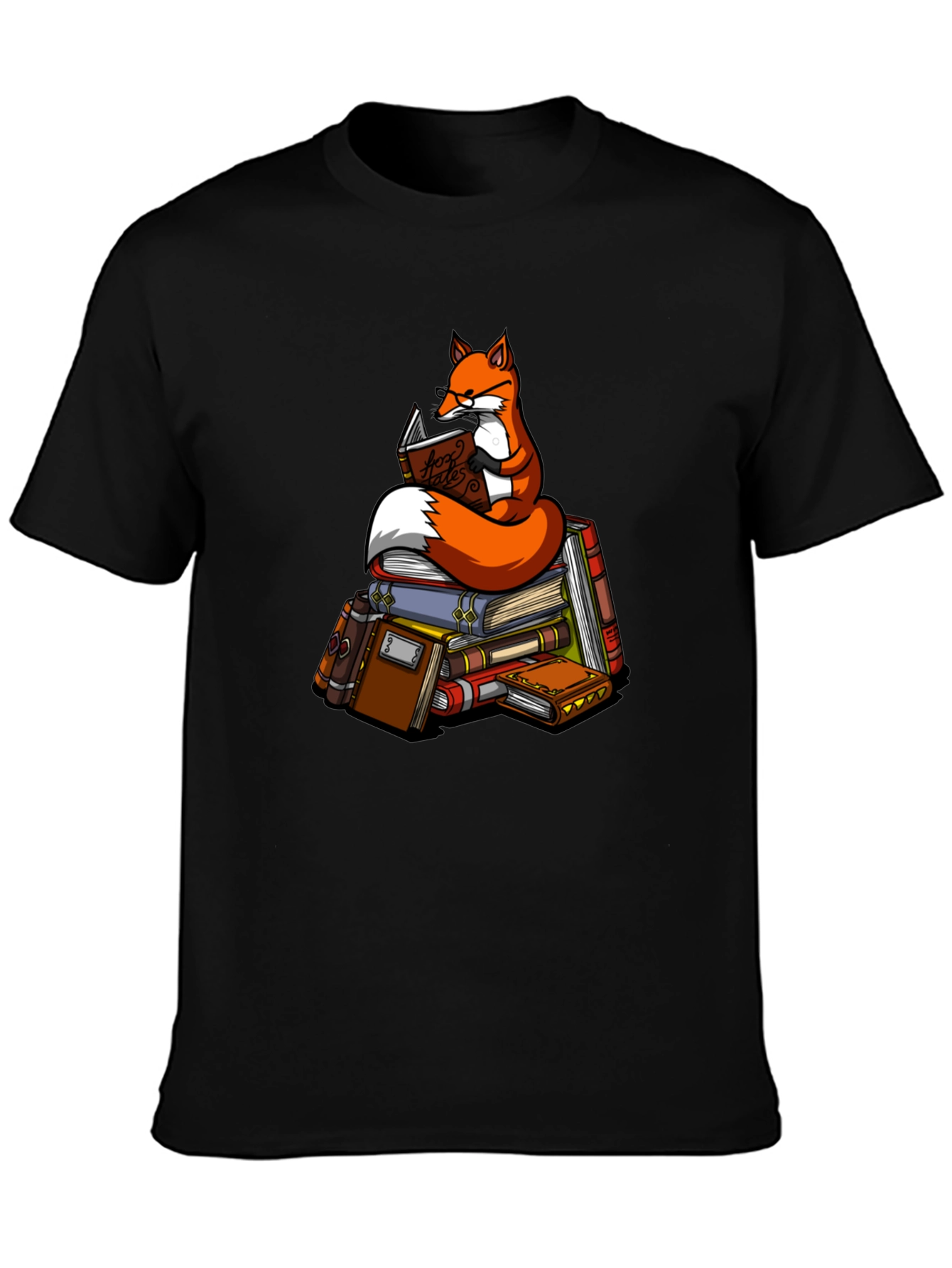 Bookish Fox T-Shirt - Unique Graphic Tee