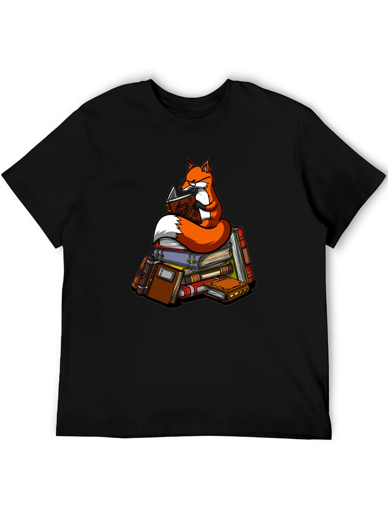 Bookish Fox T-Shirt - Unique Graphic Tee