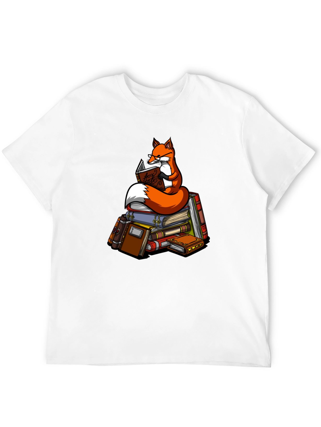 Bookish Fox T-Shirt - Unique Graphic Tee