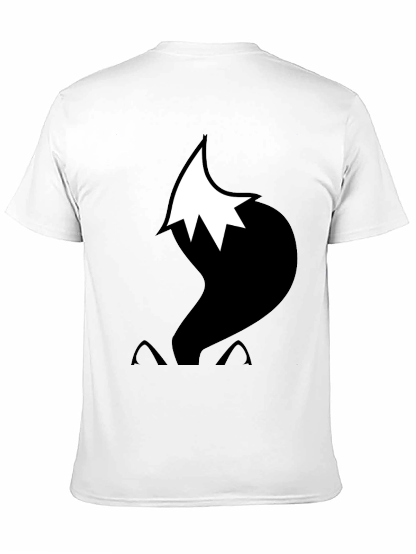 Fox Tail Graphic T-Shirt - Black