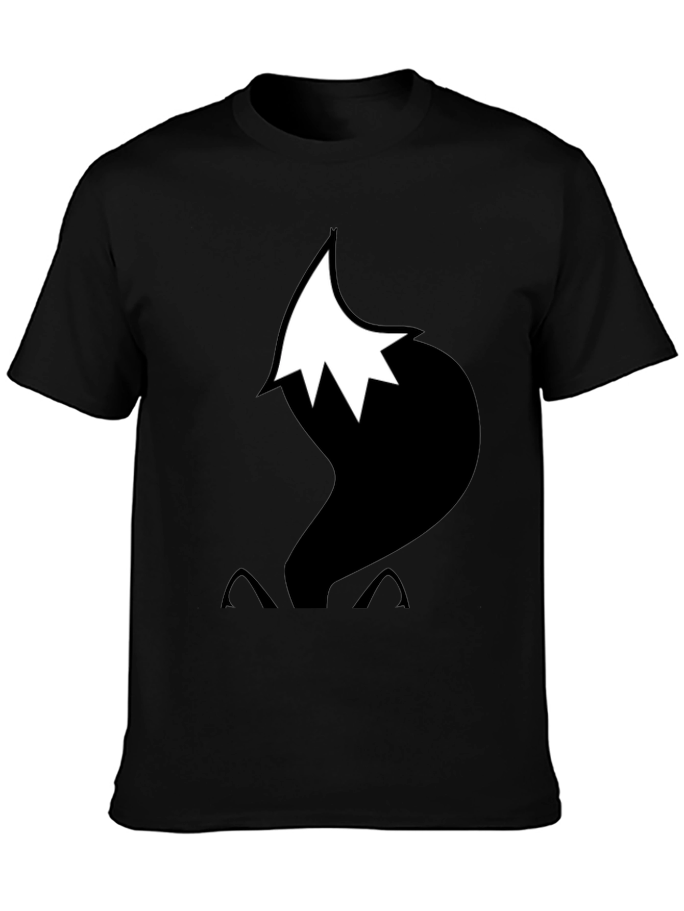 Fox Tail Graphic T-Shirt - Black