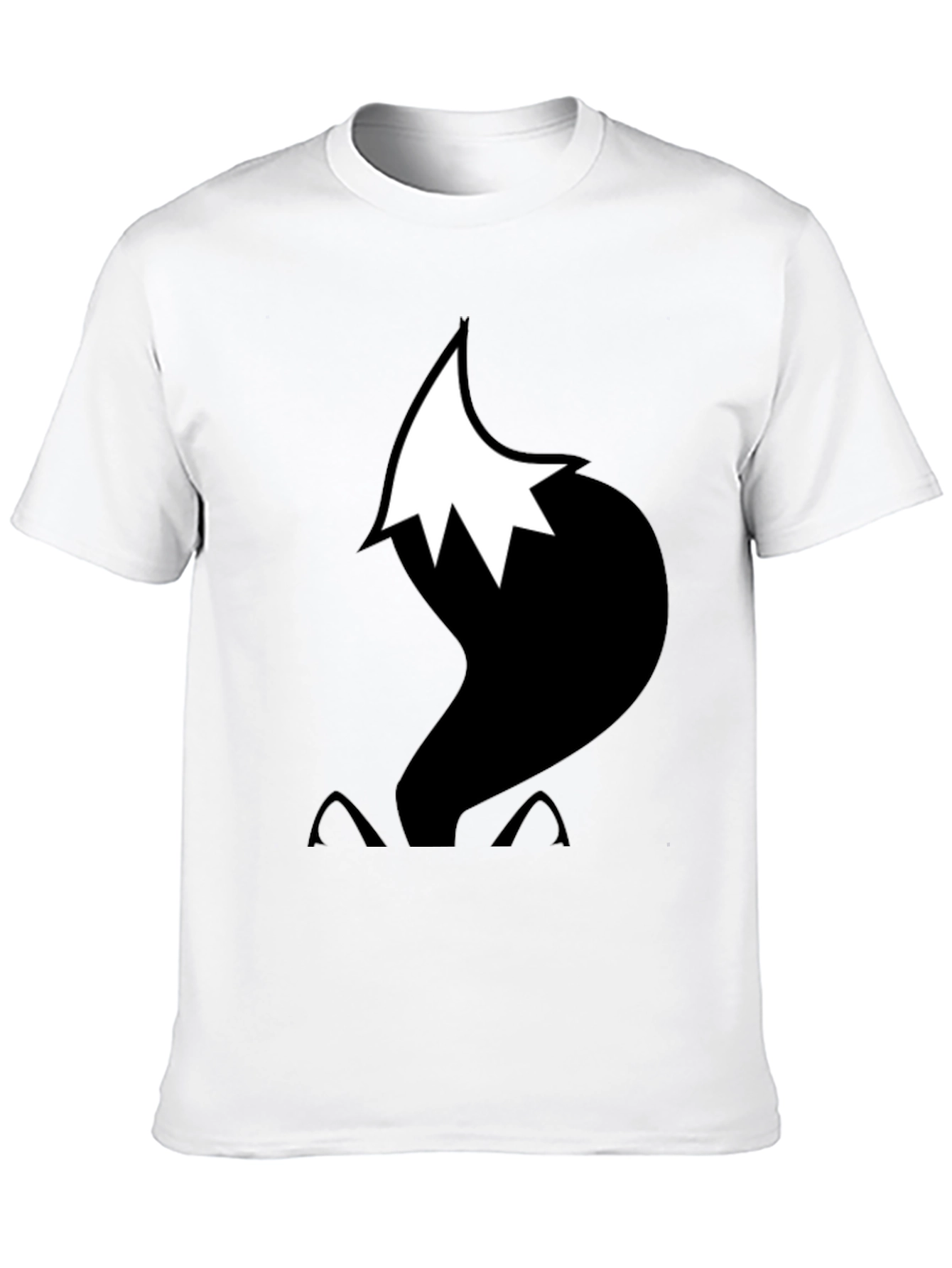 Fox Tail Graphic T-Shirt - Black