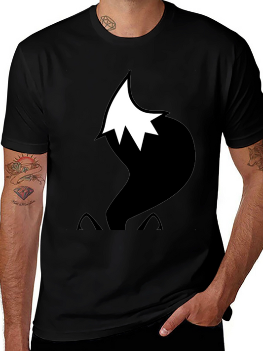 Fox Tail Graphic T-Shirt - Black