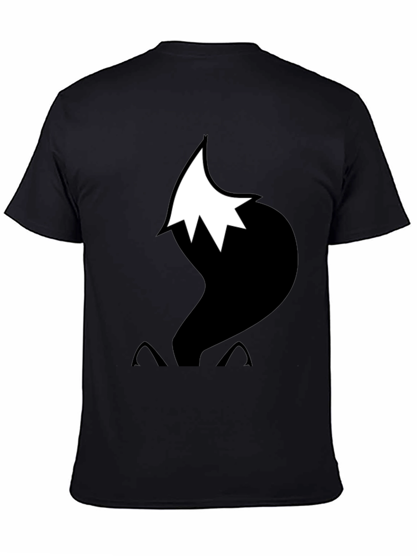Fox Tail Graphic T-Shirt - Black