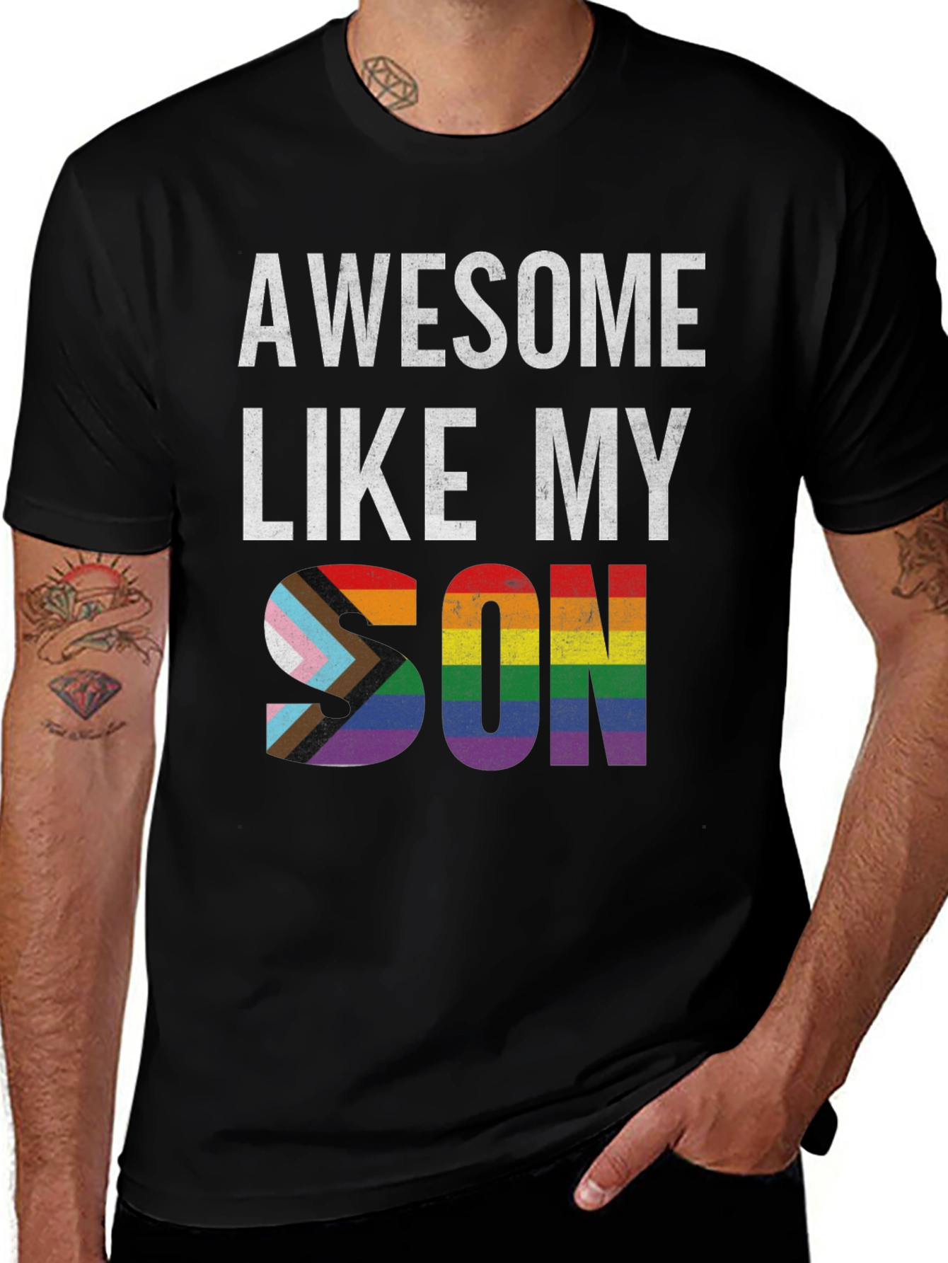 Awesome Like My Son LGBTQ+ Pride T-Shirt