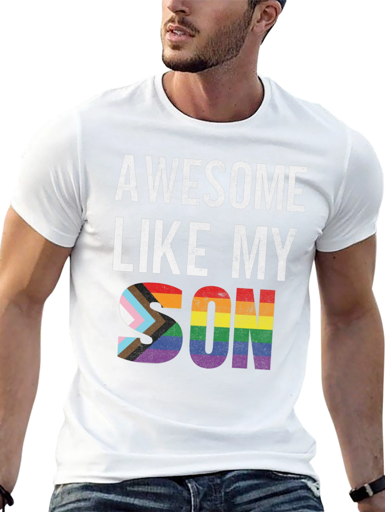 Awesome Like My Son LGBTQ+ Pride T-Shirt