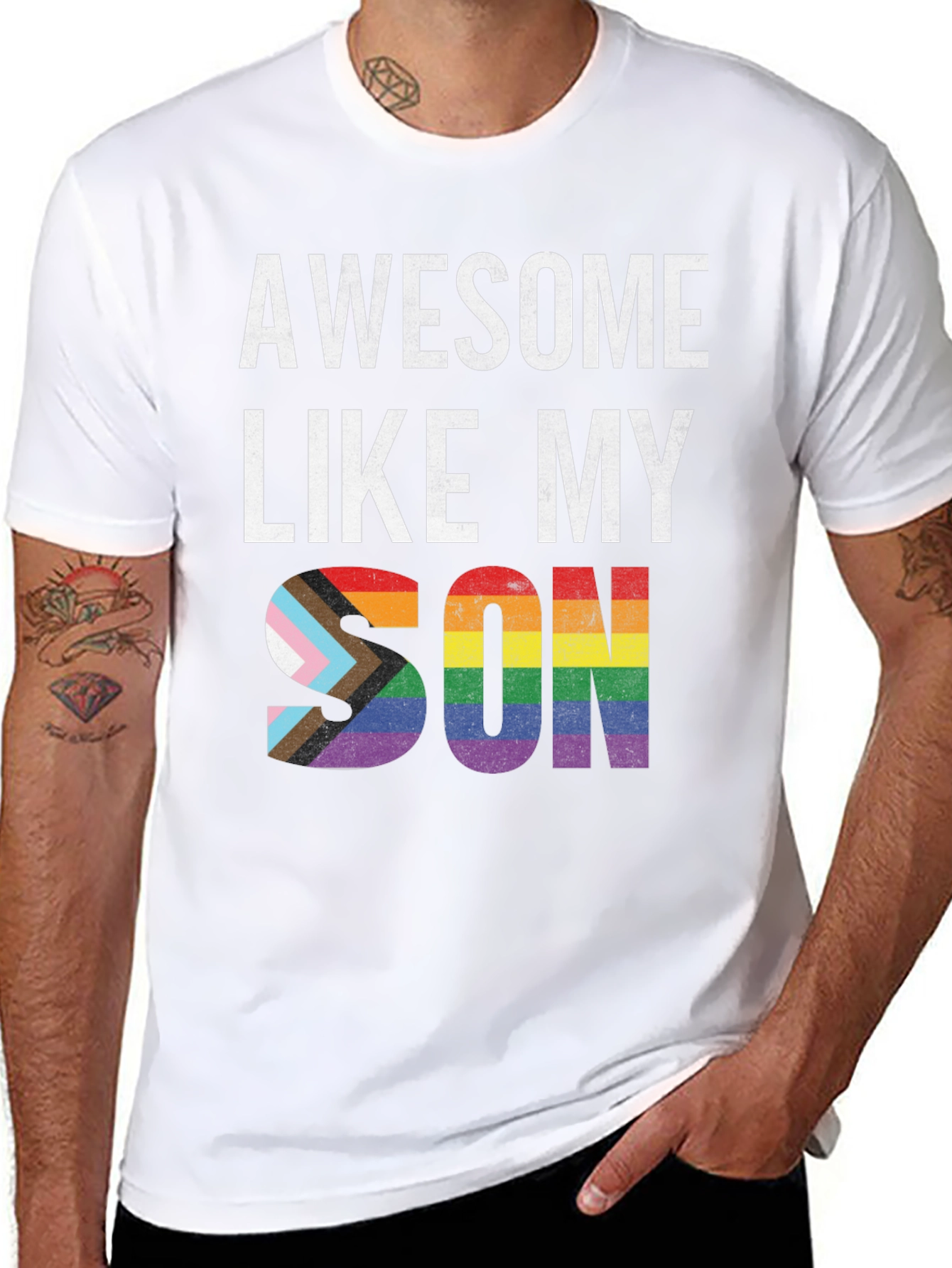 Awesome Like My Son LGBTQ+ Pride T-Shirt