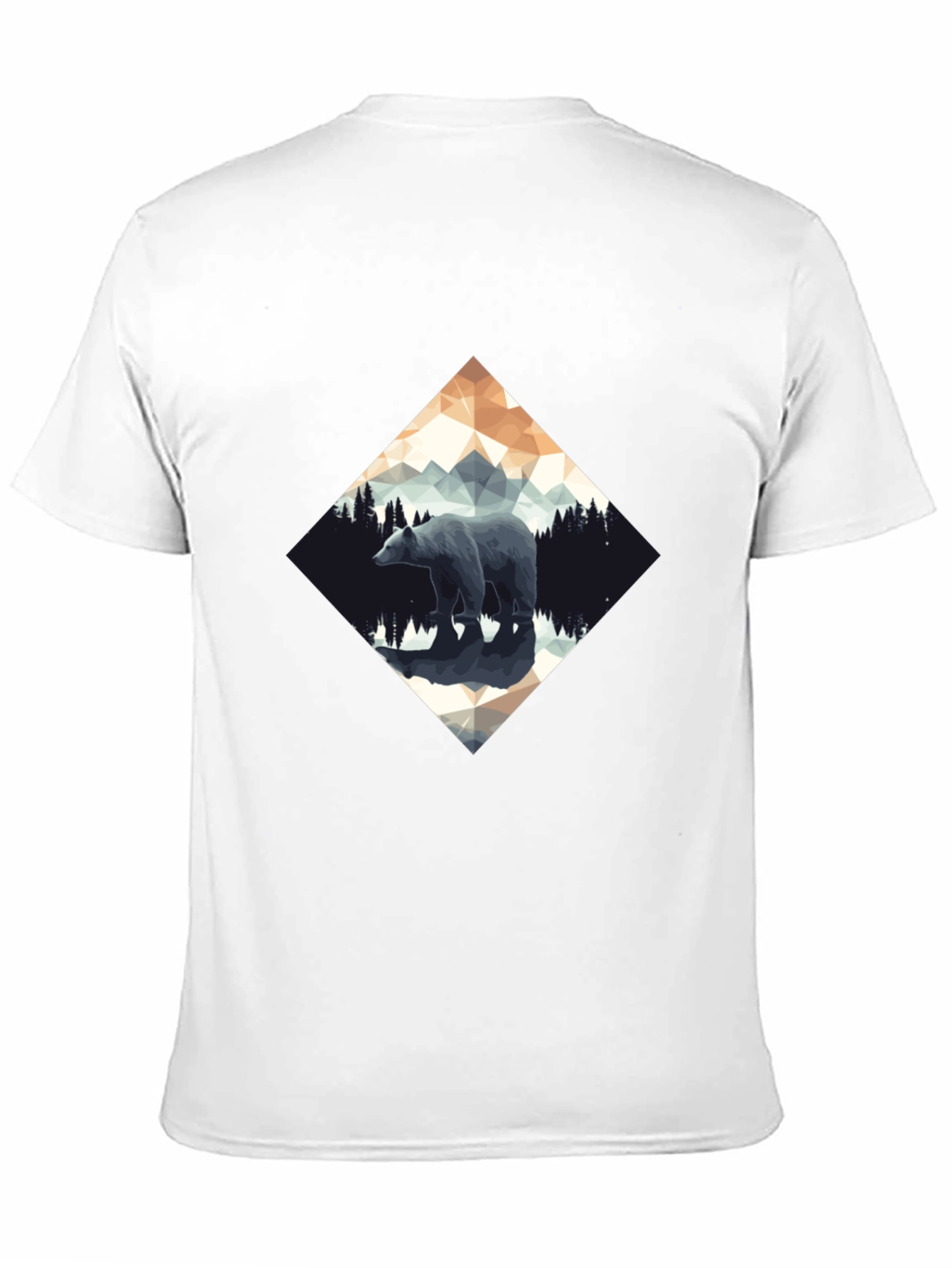 Geometric Bear Graphic T-Shirt